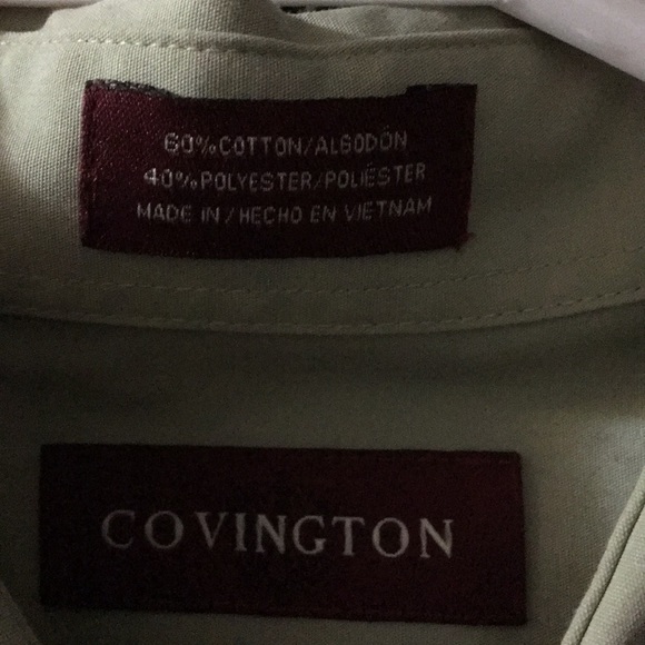 Long sleeve green colored shirt with tie - Picture 3 of 4